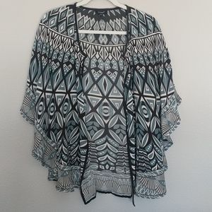 Tolani Silk Open Front Kimono